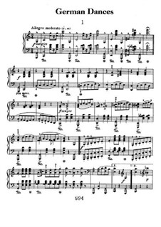 German Dances: For piano by Ludwig van Beethoven