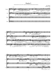 Psalm 3 for Choir (SATB), MVWV 1258: Psalm 3 for Choir (SATB) by Maurice Verheul