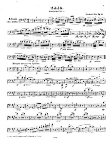 Piano Trio No.2 in A Major, Op.22: Cell part by Friedrich Kiel