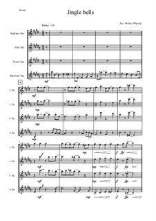 Quartet instruments version: For saxophone quartet by James Lord Pierpont