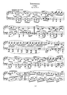 Eight Pieces, Op.76: No.6 Intermezzo in A Major by Johannes Brahms
