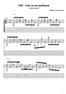Why didn't you come?: For guitar by folklore