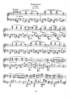 Eight Pieces, Op.76: No.3 Intermezzo in A Flat Major by Johannes Brahms