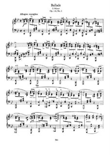 Six Pieces, Op.118: No.3 Ballade by Johannes Brahms