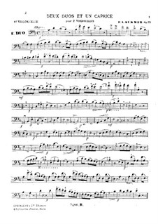 Two Duets and Capriccio for Two Cellos, Op.33: Cello I part by Friedrich August Kummer