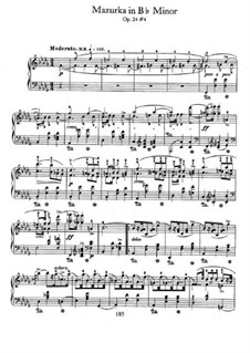Mazurkas, Op.24: No.4 in B Flat Minor by Frédéric Chopin