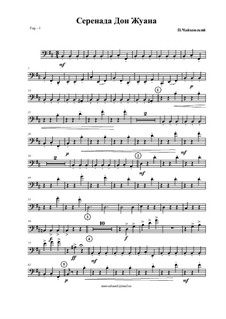 Six Romances, TH 101 Op.38: No.1 Don Juan's Serenade (parts) by Pyotr Tchaikovsky