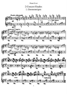 Two Concert Etudes, S.145 by F. Liszt - free download on MusicaNeo