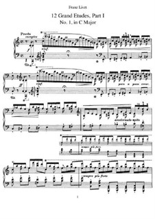 Études d'exécution transcendante, S.137: No.1-6 by Franz Liszt