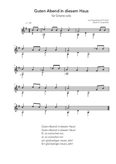 Guten Abend in diesem Haus by folklore - sheet music on ...