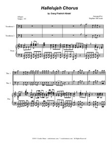 Ensemble version: For trombone duet and piano by Georg Friedrich Händel