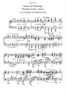 Première année. Suisse, S.160: Complete set by Franz Liszt