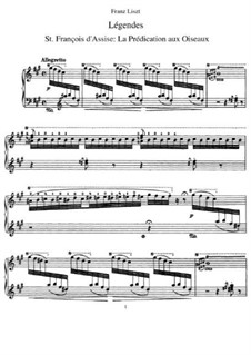Cantico del sol di San Francesco d'Assisi, S.4: For piano by Franz Liszt