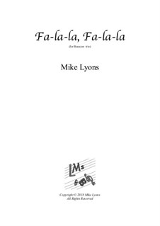 Fa-la-la, Fa-la-la by M. Lyons - sheet music on MusicaNeo