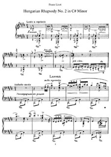 No.2 in C Sharp Minor, S.244: For piano by Franz Liszt