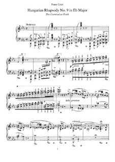 No.9 in E Flat Major, S.244: For piano by Franz Liszt