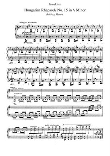 No.15 in A Minor, S.244: For piano by Franz Liszt