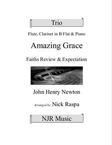For trio instruments: For flute, clarinet and piano by folklore