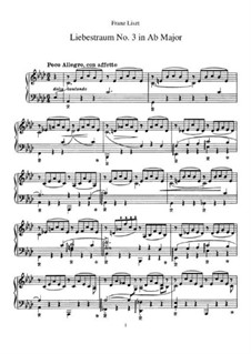 Nocturne No.3: For piano by Franz Liszt