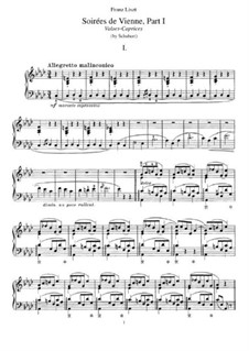 Soirees de Vienne. Transcriptions on Themes by Schubert, S.427: No.1-5 by Franz Liszt