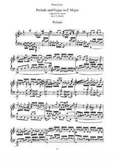 Six Preludes and Fugues, BWV 543-548: No.2. Version for piano, S.462 by Johann Sebastian Bach