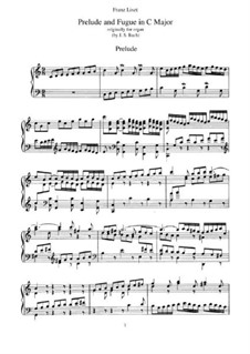 Six Preludes and Fugues, BWV 543-548: No.4. Version for piano, S.462 by Johann Sebastian Bach