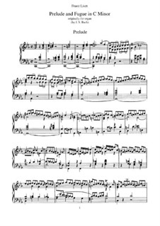 Six Preludes and Fugues, BWV 543-548: No.3. Version for piano, S.462 by Johann Sebastian Bach