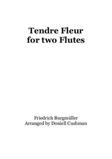 No.10 Tendre Fleur (A Dainty Flower): For two flutes by Johann Friedrich Burgmüller