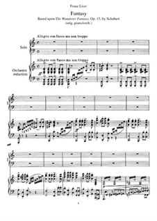 Fantasia for Piano in C Major 'Wanderer', D.760 Op.15: For two pianos four hands by Franz Schubert