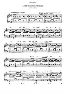 Gretchen am Spinnrade (Gretchen at the Spinning Wheel), D.118 Op.2: Arrangement for piano, S.558 No.8 by Franz Schubert