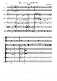 Concerto for 2 Horns and String orchestra Es-Dur, M.C56: Concerto for 2 Horns and String orchestra Es-Dur by Antonio Rosetti