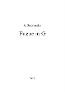 Fugue in G: Fugue in G by Alexander Radchenko