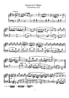 Sonata for Piano No.1 in G Major, Hob.XVI/8: For a single performer by Joseph Haydn