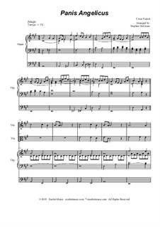 Panis Angelicus (O Lord Most Holy): Duet for violin and viola - organ accompaniment by César Franck