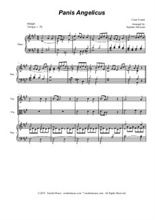 Panis Angelicus (O Lord Most Holy): Duet for violin and viola - piano accompaniment by César Franck
