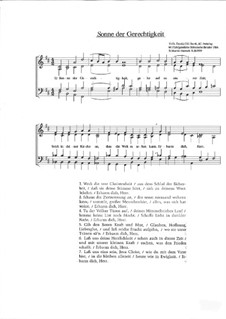 Sonne der Gerechtigkeit (The Sun of Justice) - German Christian Hymn, EG 262, GL 481: Sonne der Gerechtigkeit (The Sun of Justice) - German Christian Hymn by Mardín H