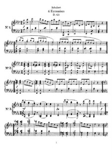 Six Ecossaises, D.421: For a single performer by Franz Schubert