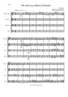 We Wish You a Merry Christmas: For brass quartet by folklore