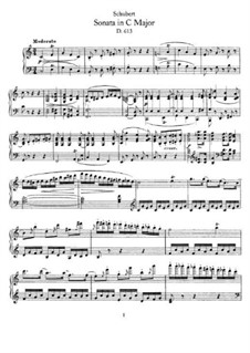 Adagio for Piano in E Major (Fragment), D.613: For a single performer by Franz Schubert