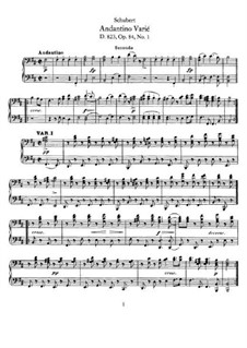 Divertissement on French Themes, D.823: No.2 Andantino varié, Op.84 by Franz Schubert