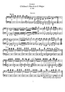 Children's March in G Major, D.928: First part, second part by Franz Schubert