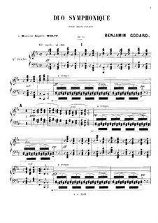 Symphonic Duet for Two Pianos Four Hands, Op.34: Second part by Benjamin Godard
