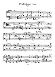 Dances of the League of David, Op.6: For piano by Robert Schumann
