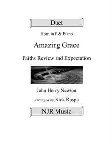 Amazing Grace: For horn and piano by folklore