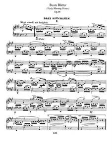 Bunte Blätter (Colored Leaves), Op.99: Complete set by Robert Schumann