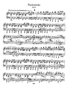 Night Pieces, Op.23: Complete set by Robert Schumann