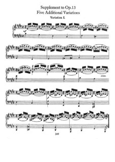 Symphonic Etudes, Op.13: Supplement by Robert Schumann