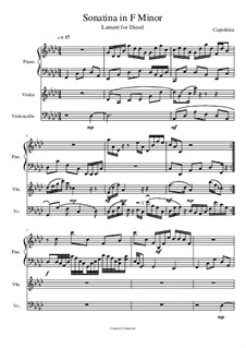 Sonatina in F Minor, WoO: Sonatina in F Minor by E.S. Capeditiea