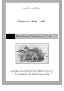 The Elusive Tasmanian Tiger: The Elusive Tasmanian Tiger by Fiona Hickie