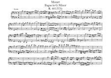 Fugue for Organ in G Minor, K.401: Version for piano four hands by Wolfgang Amadeus Mozart